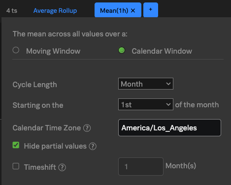 Calendar window transformation